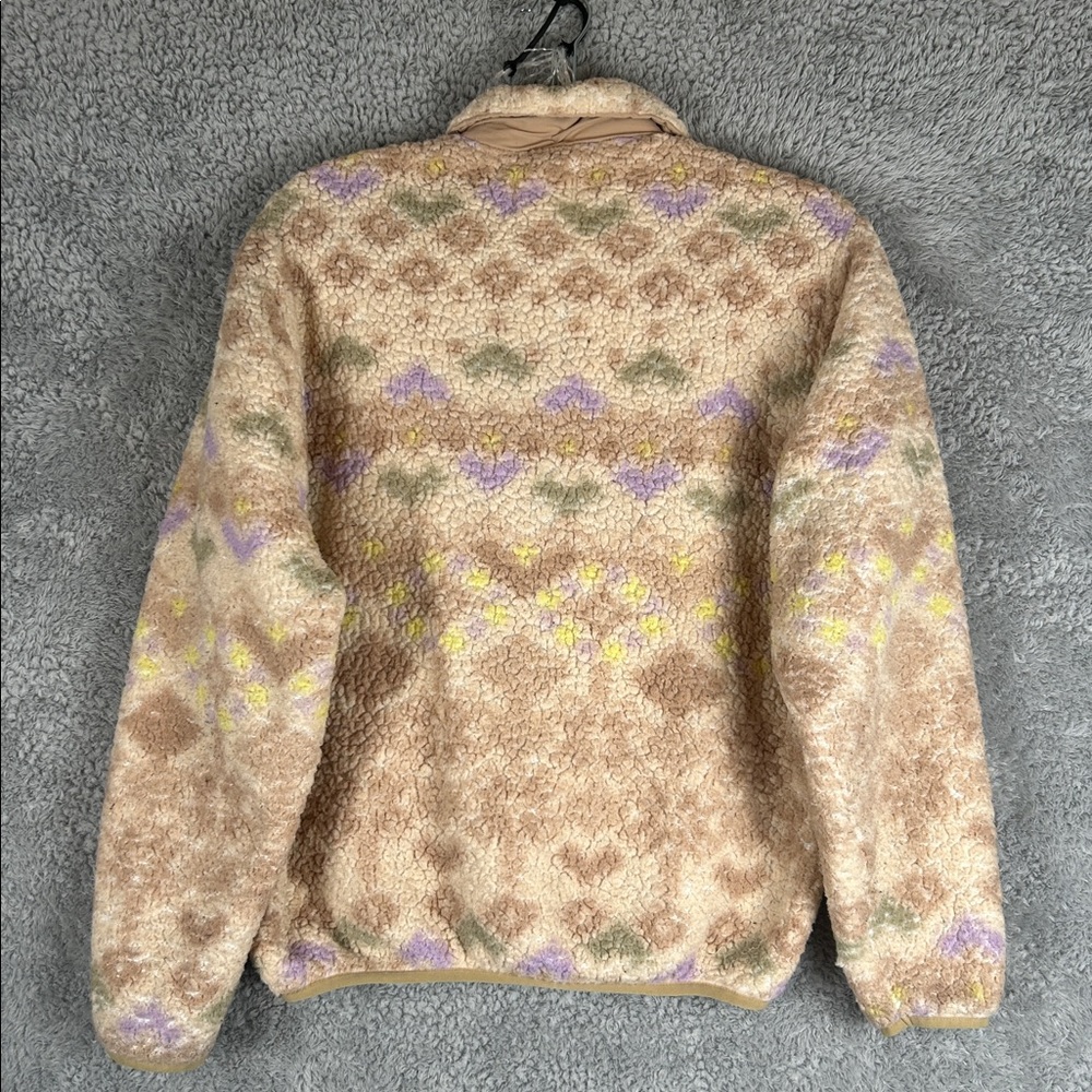 Urban Outfitters Long Sleeve Zip Sherpa Ivory Pullover Sweater Oversized  Size S - Picture 15 of 16
